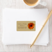 オレンジゲルベラデイジータン結婚ズ住所 シール (インサイチュ)