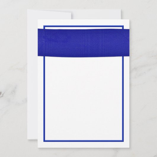 オレンジゲルベラデイジーブルー結婚式招待状 招待状 (裏面)