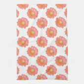オレンジゲルベラデイジー キッチンタオル (縦)