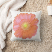 オレンジゲルベラデイジー クッション (ブランケット)