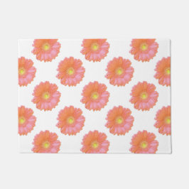 オレンジゲルベラデイジー ドアマット