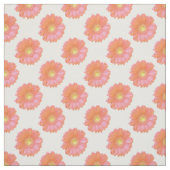 オレンジゲルベラデイジー ファブリック (見本)