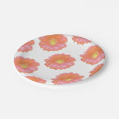 オレンジゲルベラデイジー ペーパープレート (アングル)