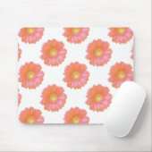 オレンジゲルベラデイジー マウスパッド (マウス)