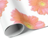 オレンジゲルベラデイジー ラッピングペーパー (ロールコーナー)