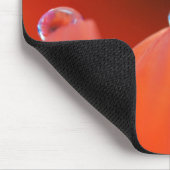 オレンジゲルベラ屈折マウスパッド マウスパッド (コーナー)