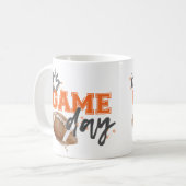 オレンジゲーム日のマグ コーヒーマグカップ (正面左)