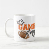 オレンジゲーム日のマグ コーヒーマグカップ (左)