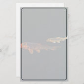 オレンジコイと金ゴールドコイ 便箋 (正面/裏面)