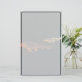 オレンジコイと金ゴールドコイ 便箋 (スタンド正面)