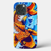 オレンジコイフィッシュブルー Case-Mate iPhoneケース (裏面)