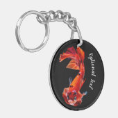 オレンジコイ ベタ 闘魚 キーホルダー (正面左)