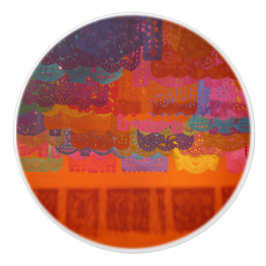 オレンジココメキシカンバナーはっきりしたカラー セラミックノブ