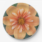 オレンジコレットダリアフローラ ペーパープレート (正面)