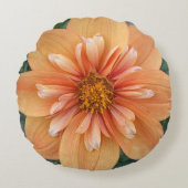 オレンジコレットダリアフローラ ラウンドクッション (正面)