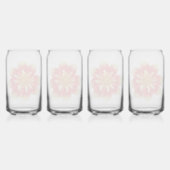 オレンジコレットダリア開花フローラ ガラス缶 (裏面)