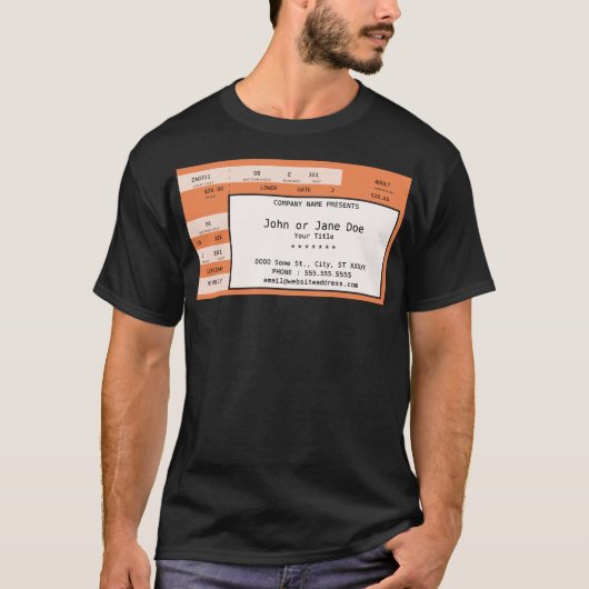 オレンジコンサートチケット Tシャツ (正面)