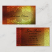 オレンジコンテンポラリーなサロン及びスパ 名刺 (正面/裏面)