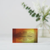 オレンジコンテンポラリーなサロン及びスパ 名刺 (スタンド正面)