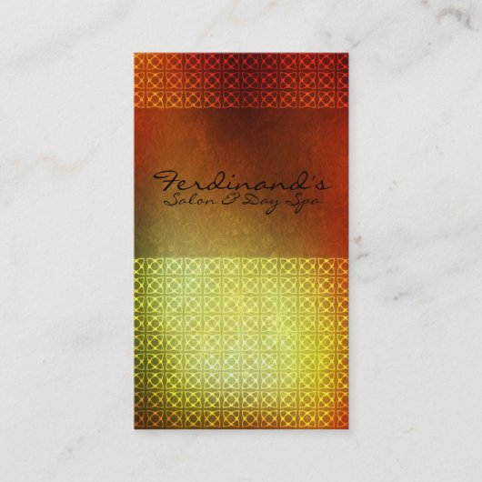 オレンジコンテンポラリーなサロン及びSp 名刺 (正面)