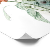 オレンジコンフォローアーツプリントポスター ポスター (角)