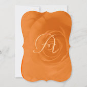 オレンジコーエレガントラルバラ結婚式招待状 招待状 (正面)