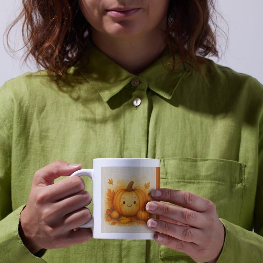 オレンジコージー秋ビベスパンプキン離れ コーヒーマグカップ