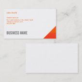 オレンジコーナーシステムアナリスト名刺 名刺 (正面/裏面)