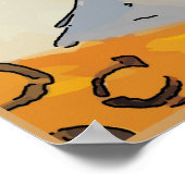 オレンジコーヒーカップ付きマティス夫人 ポスター (角)