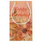 オレンジコーラルとグリーン スモールペーパーバッグ (裏面)