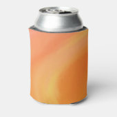 オレンジコーラルイエローウェーブ流体大理石 缶クーラー (缶裏面)