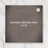 オレンジコーン警告テープ建築誕生日 フェイバータグ (裏面)