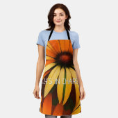 オレンジコ王室のンフロアー エプロン (着用した状態)