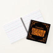 オレンジゴシック魔導書パーソナライズされた ノートブック (内部)