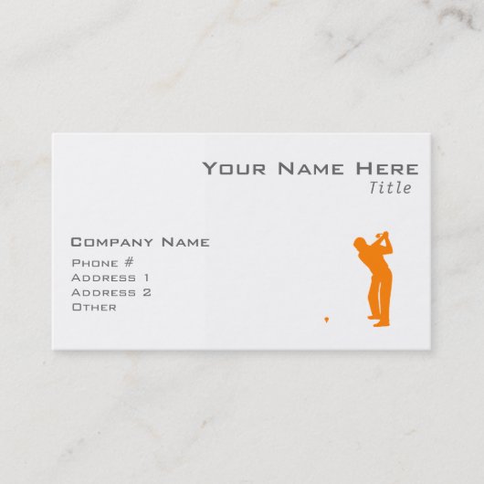 オレンジゴルフ 名刺 (正面)