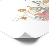 オレンジゴールド ホワイト ピンクのカボチャ ゲストブック (角)