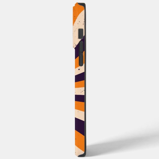 オレンジサイケデリック色とバイオレット色のジャック – O' – ランタン Case-Mate iPhoneケース (裏面 / 左)