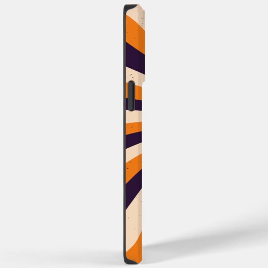 オレンジサイケデリック色とバイオレット色のジャック – O' – ランタン Case-Mate iPhoneケース (裏面 / 右)