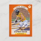 オレンジサッカー取引カード、カスタムスポーツカード コーリングカード (正面)