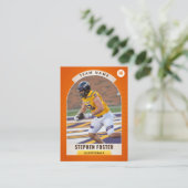 オレンジサッカー取引カード、カスタムスポーツカード コーリングカード (スタンド正面)