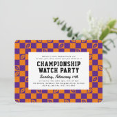 オレンジサッカー選手権ゲームウォッチパーティー 招待状 (スタンド正面)