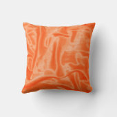 オレンジサテンスクエア装飾用クッション クッション (裏面)