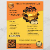 オレンジサファリトラベルテンプレート チラシ (正面)