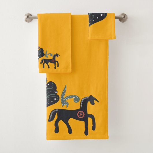 オレンジサフランとスカンジナビア バスタオルセット (インサイチュ)