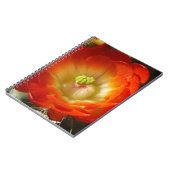 オレンジサボテン花 ノートブック (左側)