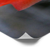 オレンジサボテン花 ポスター (角)