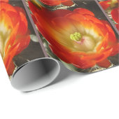 オレンジサボテン花 ラッピングペーパー (ロールコーナー)