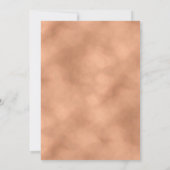 オレンジサボホボホーフローラカップルシャワー 招待状 (裏面)