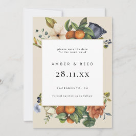 オレンジサマーフローラボタニカルボホ セーブザデート