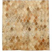 オレンジサマーメイドグはかりで測ラム#1 シャワーカーテン (正面)